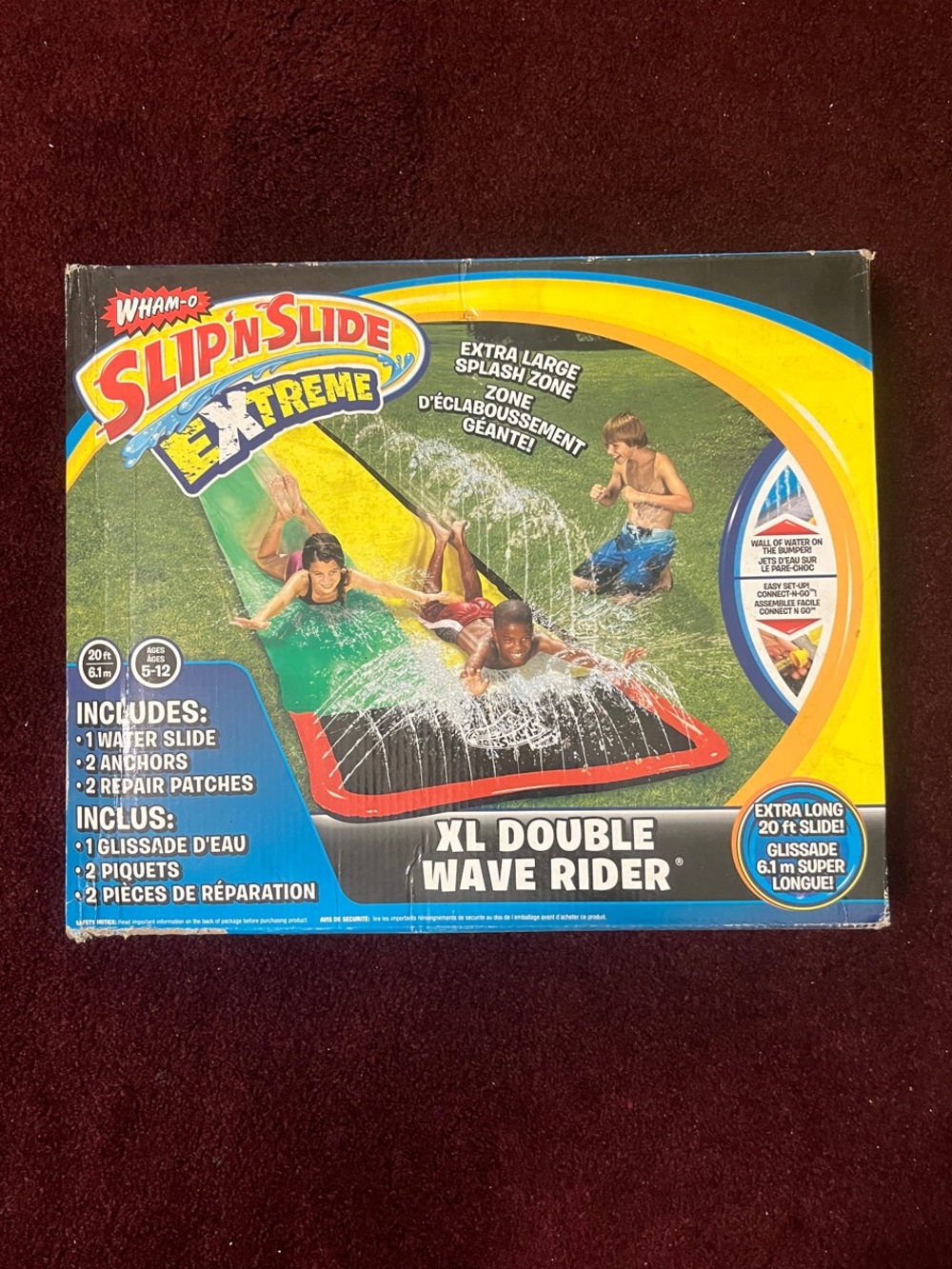 Vintage Wham-O Slip 'N Slide Extreme XL Double Wave Rider - 20’ Slide